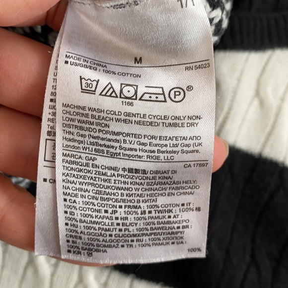 GAP Side Zip Tunic Sweater Off White in Black - Medium - Picture 5 of 14